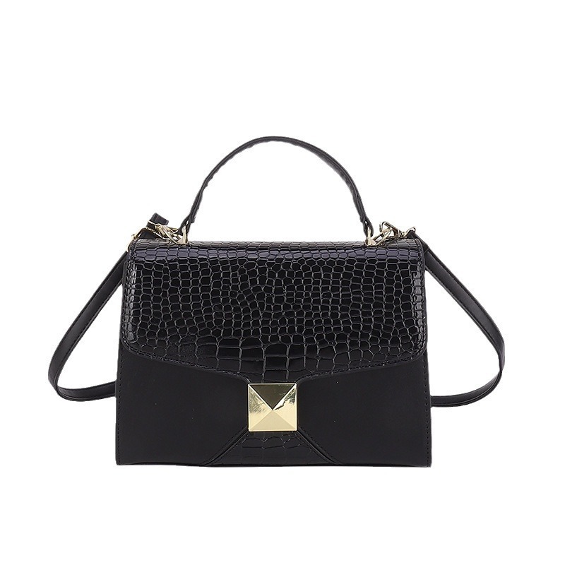 Mining Stone Pattern Stitching Square Pouch Women's Classic All-match Niche Shoulder Bag - Image 2