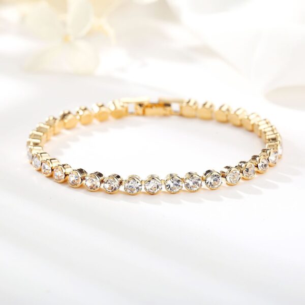 Women's Korean-style Crystal Silver-plated Bracelet
