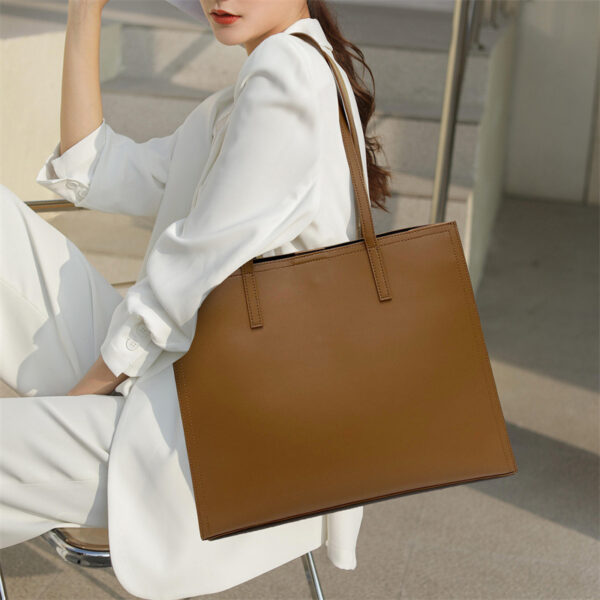 Women's Large-capacity High-grade One Shoulder Genuine Leather Handbag