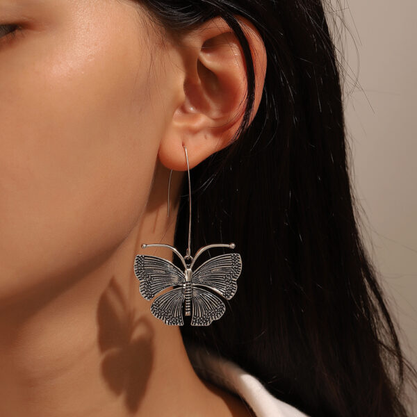 Retro Long Butterfly Earrings For Women